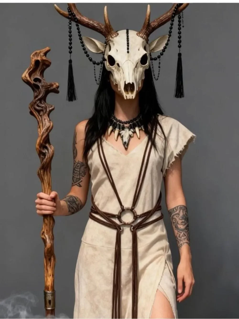 Witch Knot Long Rope Belt NWT Viking Medieval Celestial